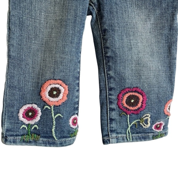 GAP Baby GAP Capri Jeans Embroidered Adjustable NWT - Picture 4 of 10